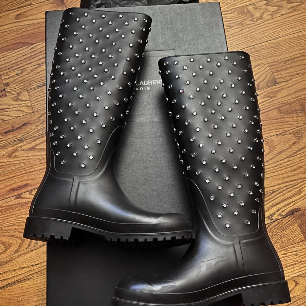 YSL RAIN BOOTS BRAND NEW SIZE 35